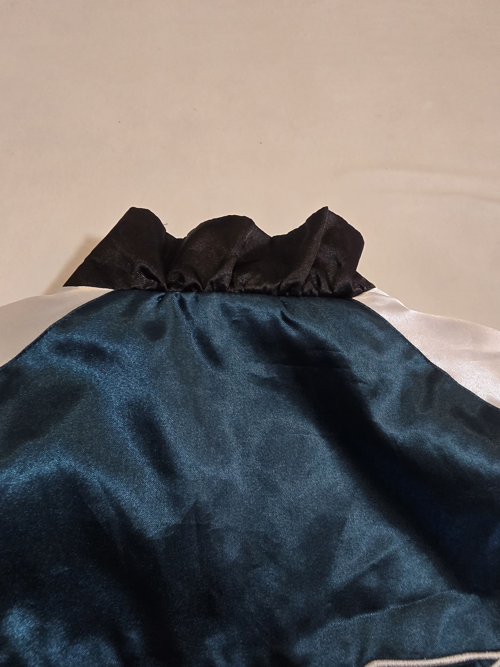 ​Vtg Reebok Philadelphia Eagles Reversible Satin Jacket Midnight Green NFL - Picture 6 of 10